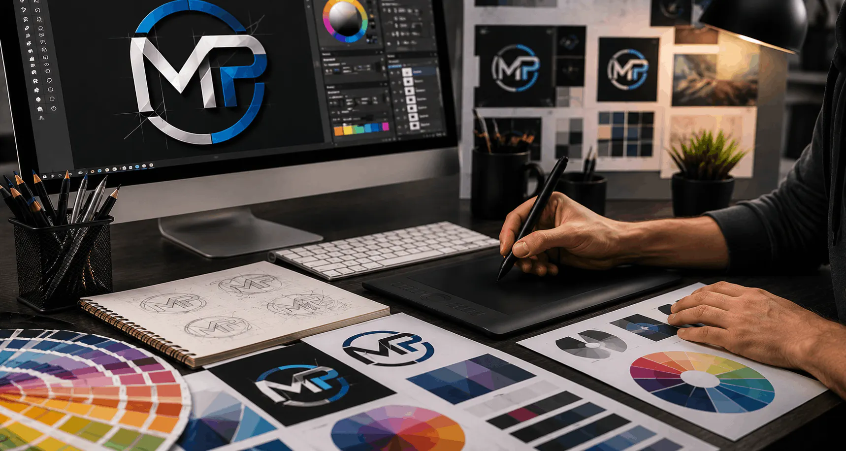 graphic design art  colors form branding marketing coordinating