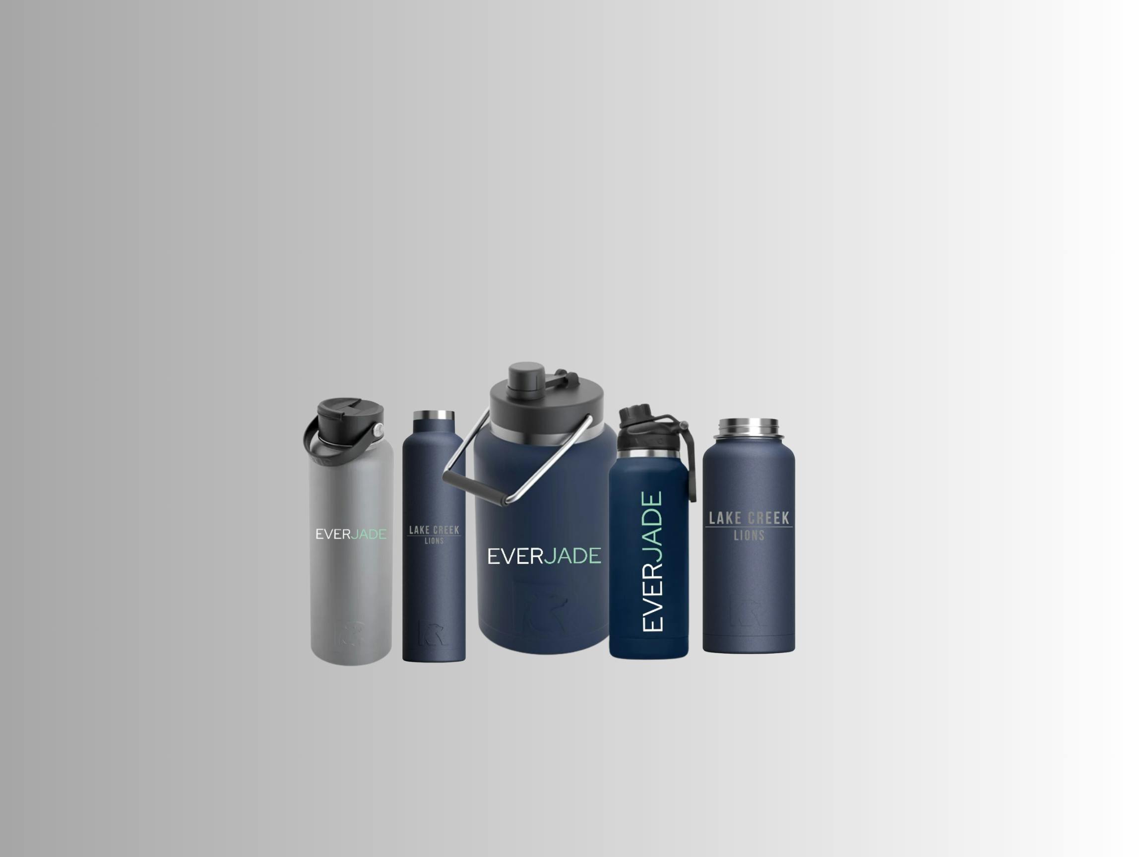 Variety of water bottle options