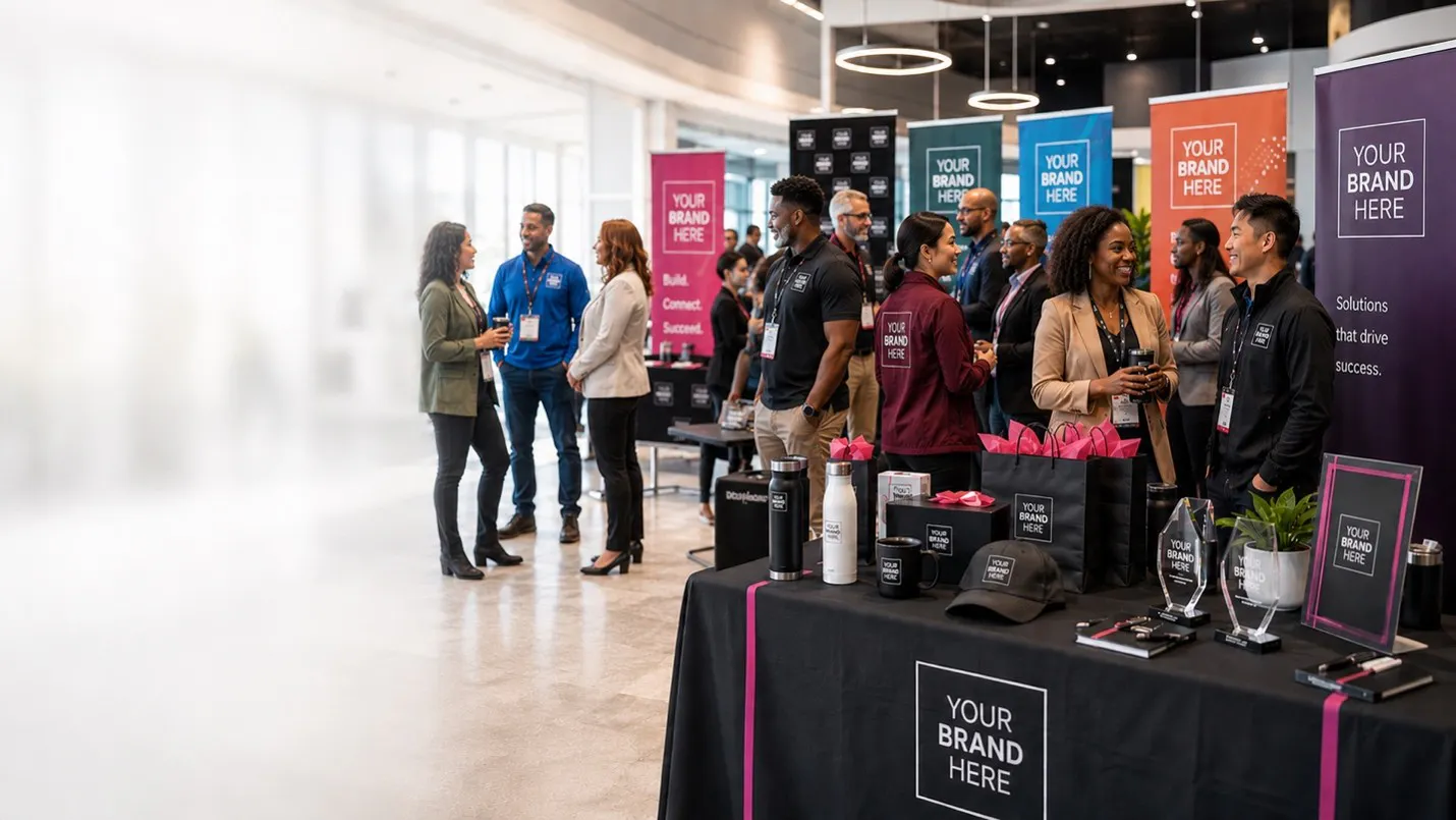 People at promo product show 