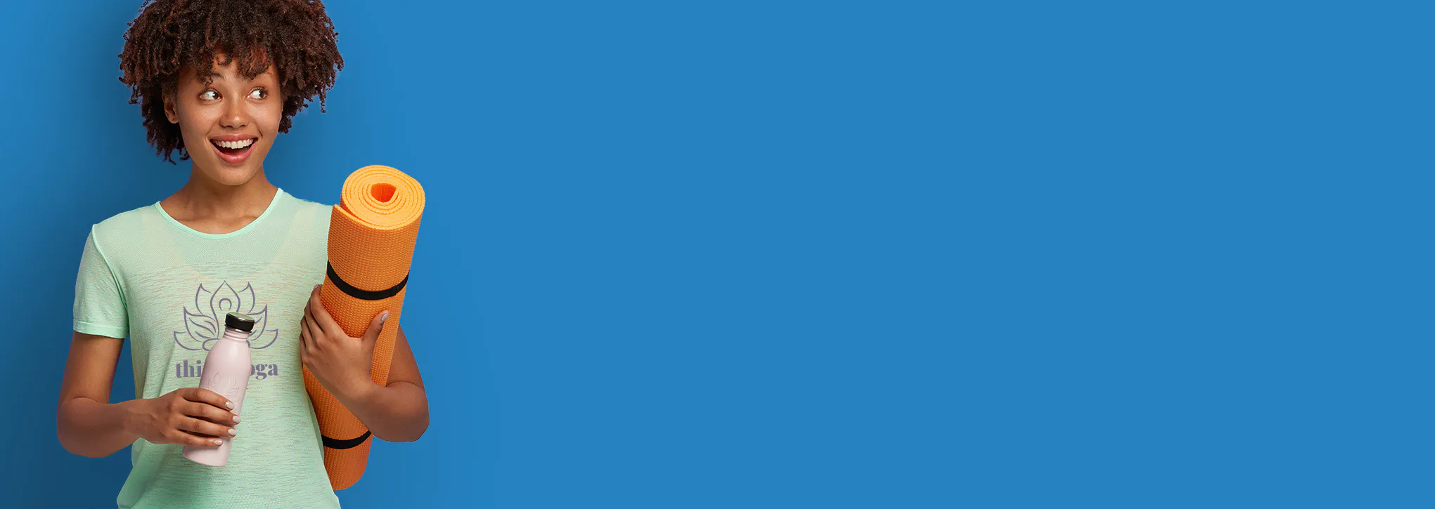 woman ready for yoga