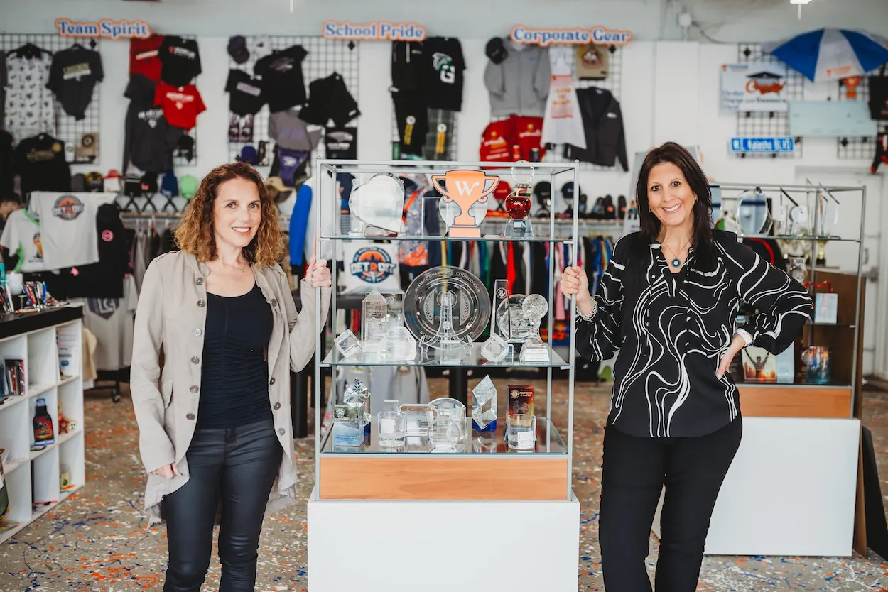 Winning Imprints store with owners Emma and Stacey