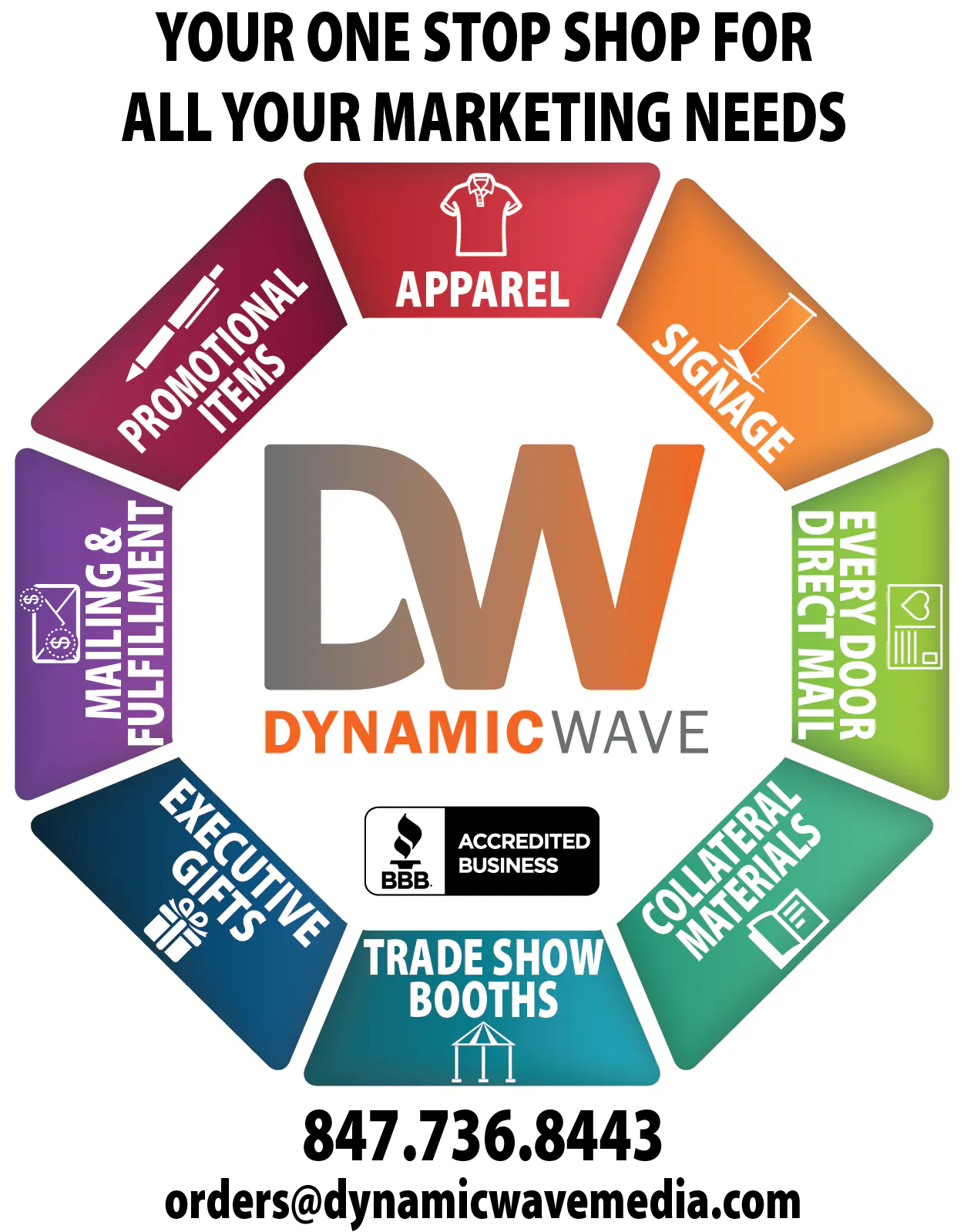 Your one stop shop for all your marketing needs