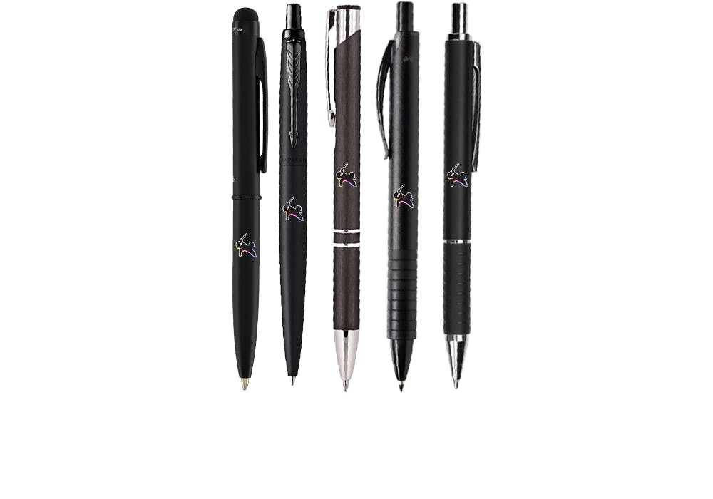 custom black pen 