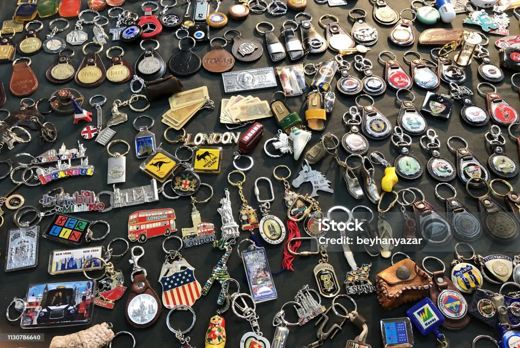pile of keychains