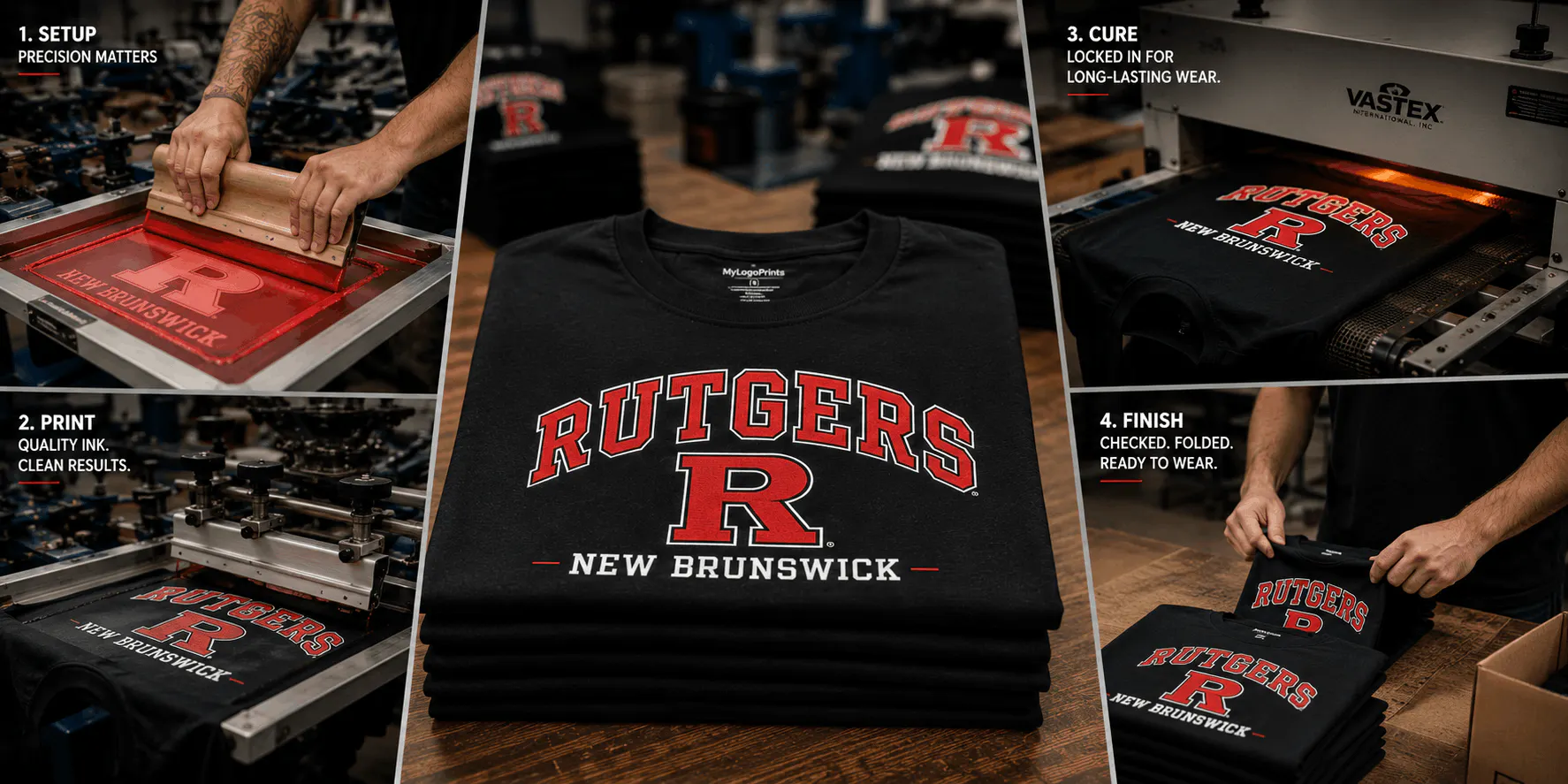 Rutgers Screen Printing Rutgers Custom Hoodies Rutgers Apparel Rutgers Merch Screen Printing Process