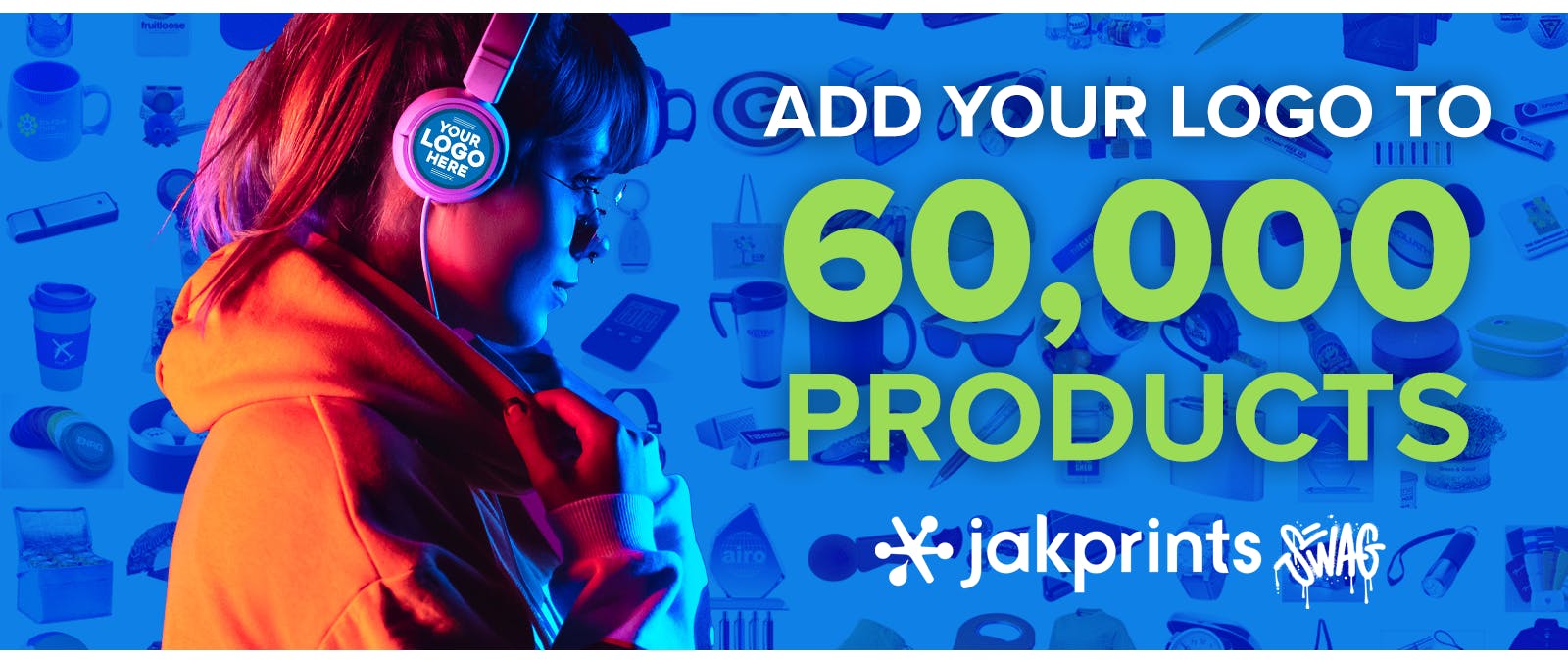 Add your logo and customize over 60000 products