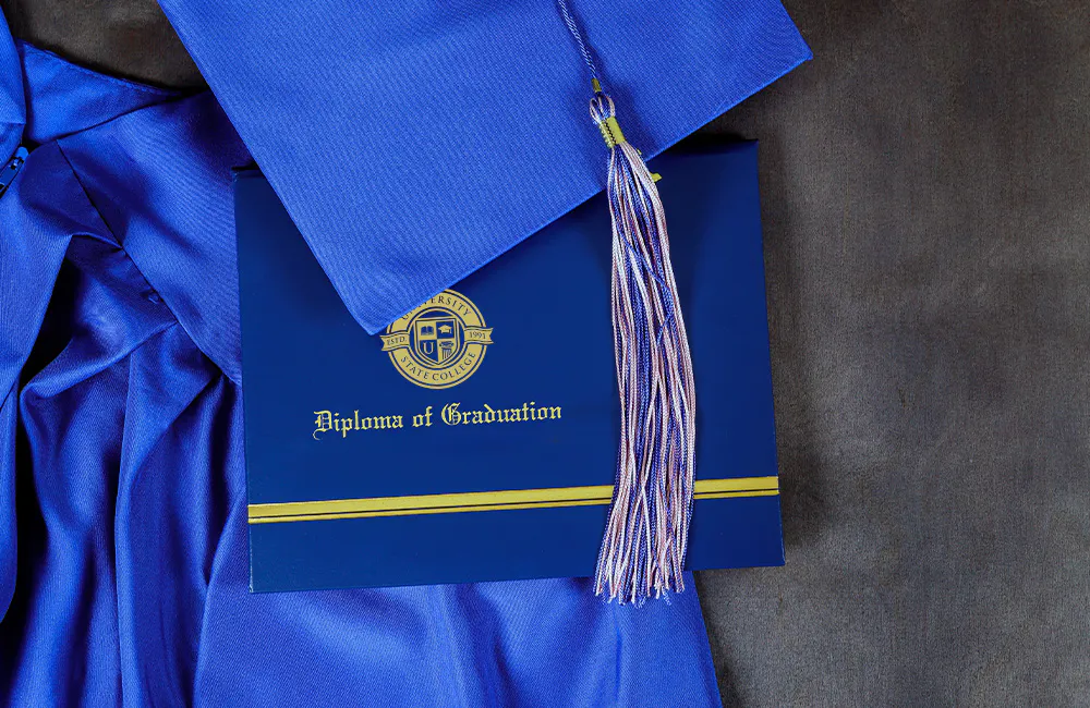 blue diploma