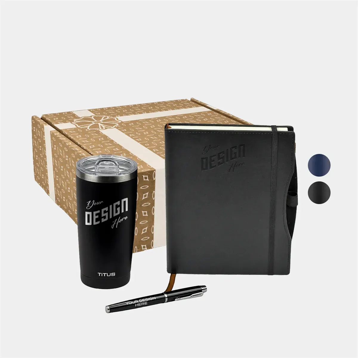 TiTUS 20 Oz Tumbler Executive Notebook Gift Set With Pen