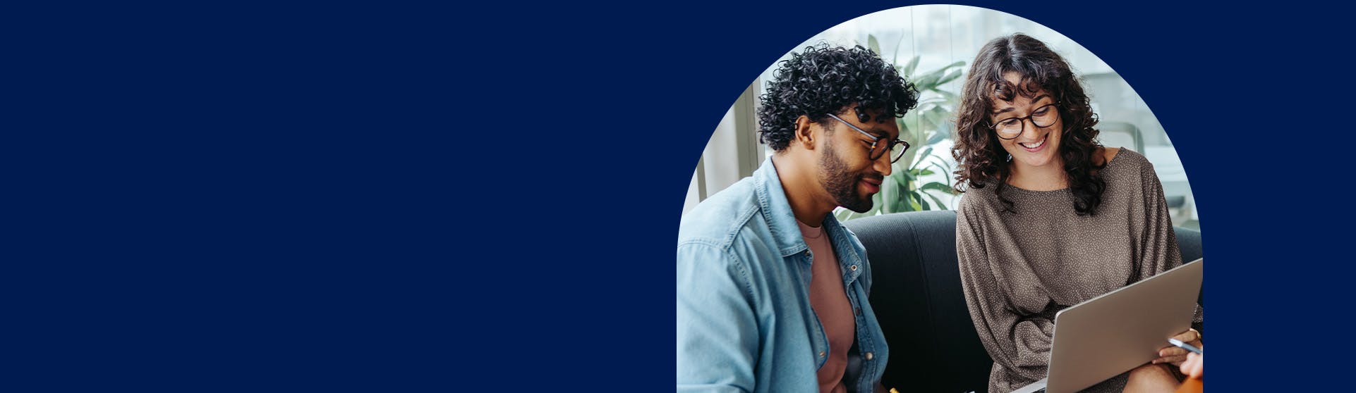 two people strategizing together