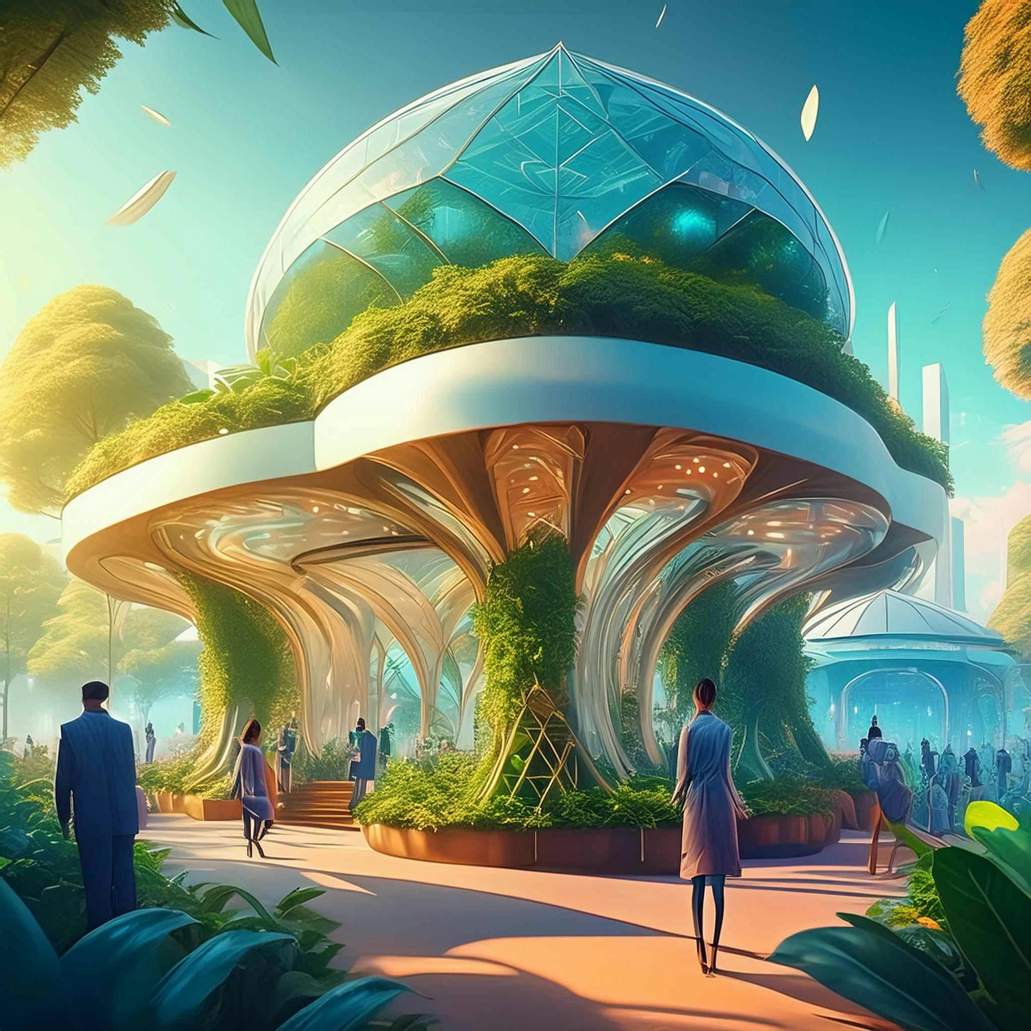 Green Futuristic Tradeshow