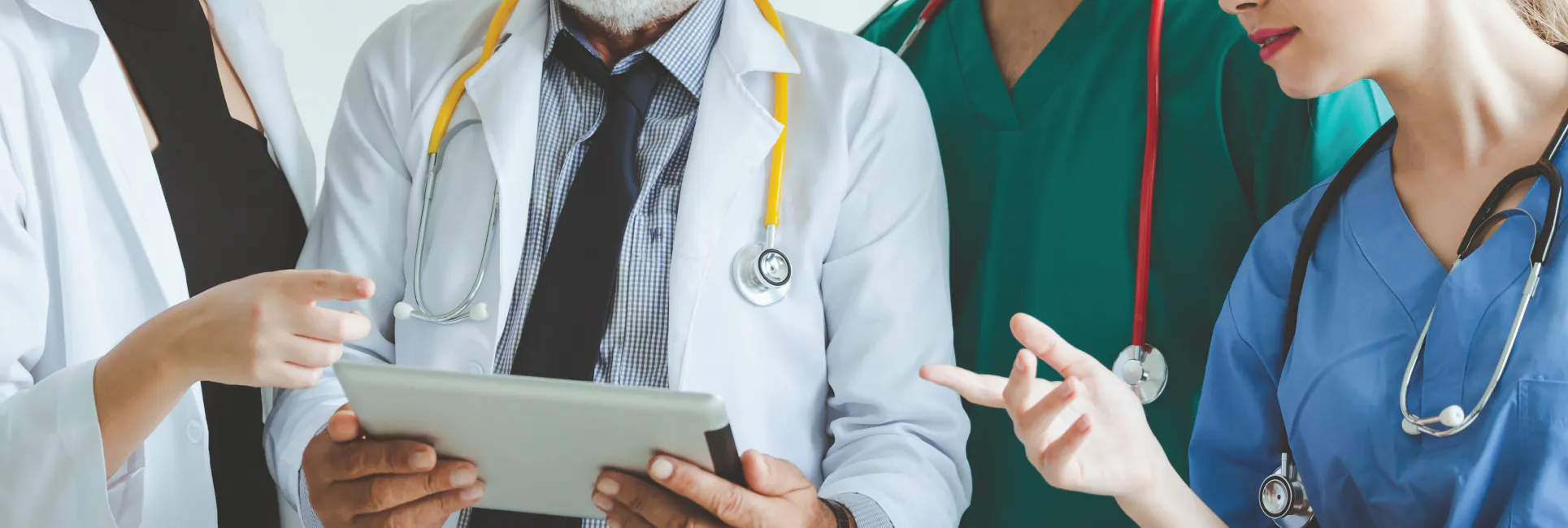 group of medical professional having a discussion