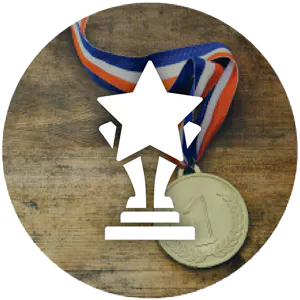 award on table