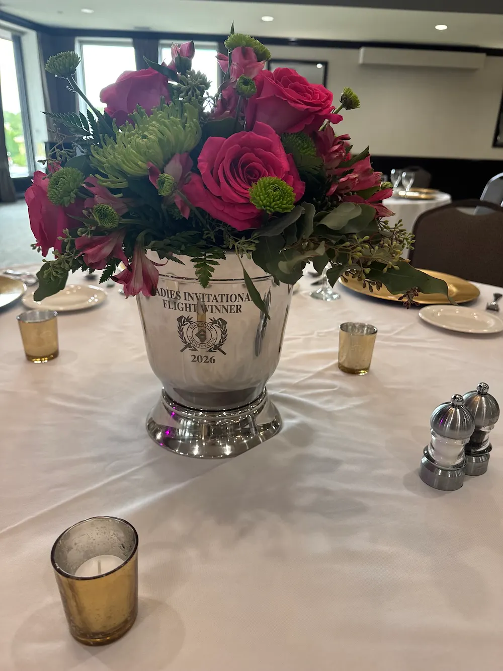 Edgewood Country Club engraved trophy