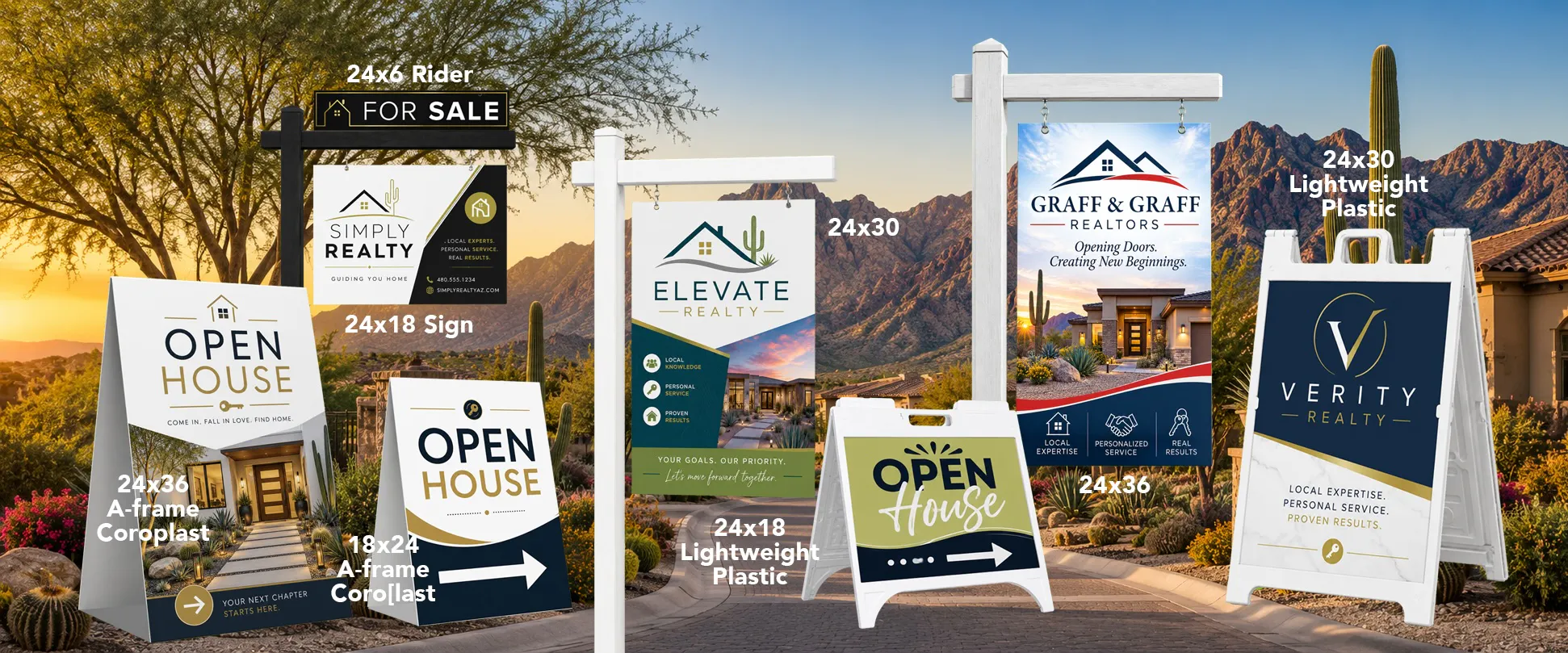 real estate sign banner