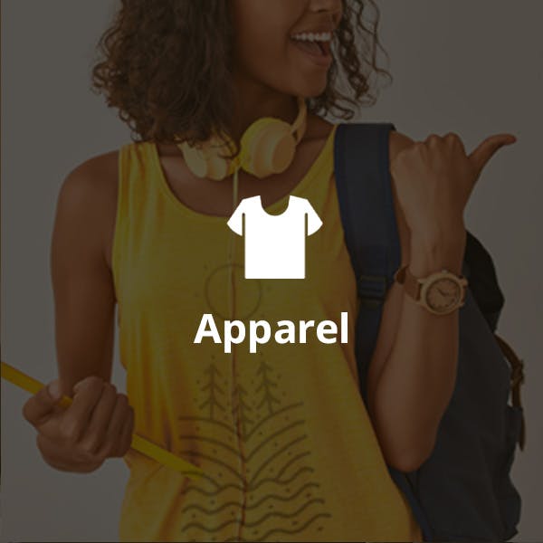 woman with logoed tshirt