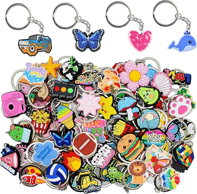 pile of keychains