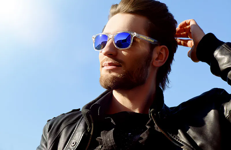 Person wearing sunglasses