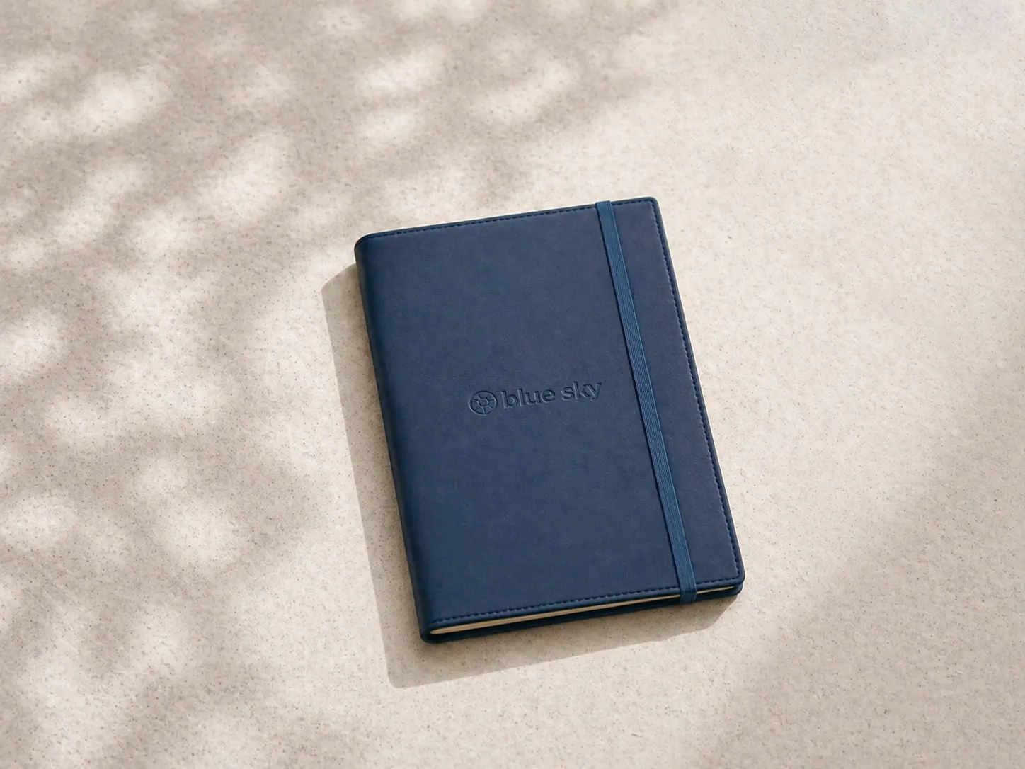 white notebook