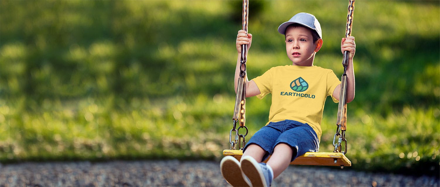 Boy on swing