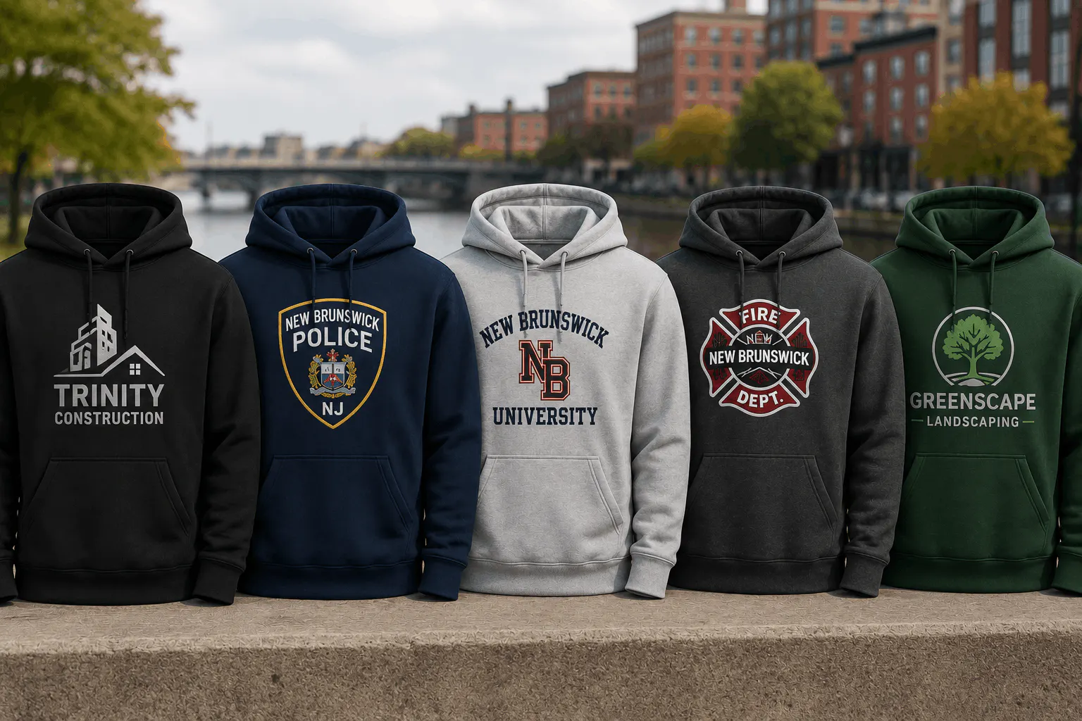 New Brunswick New Jersey Custom Hoodies Custom Ink Redbubble Company Swag