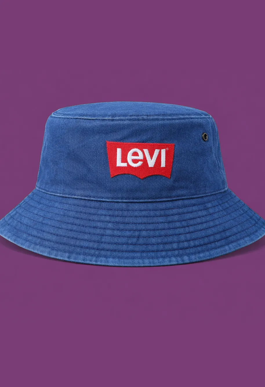 Black and white trucker hat on yellow background