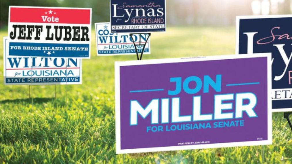 Political Signs Union Made in the USA