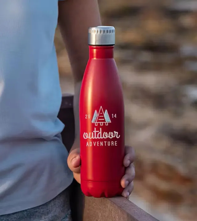 person holding a Water Bottle