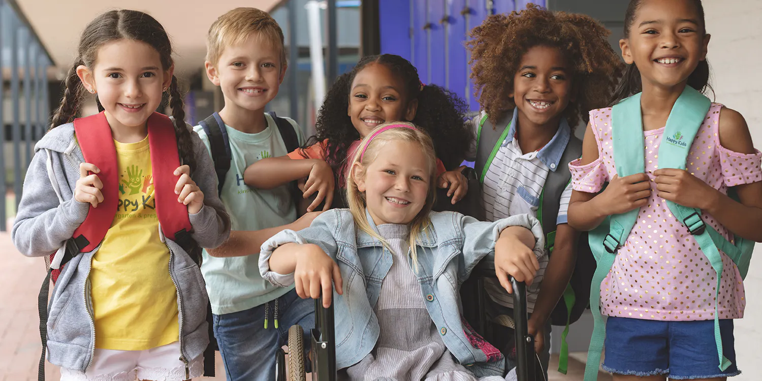 children going to school