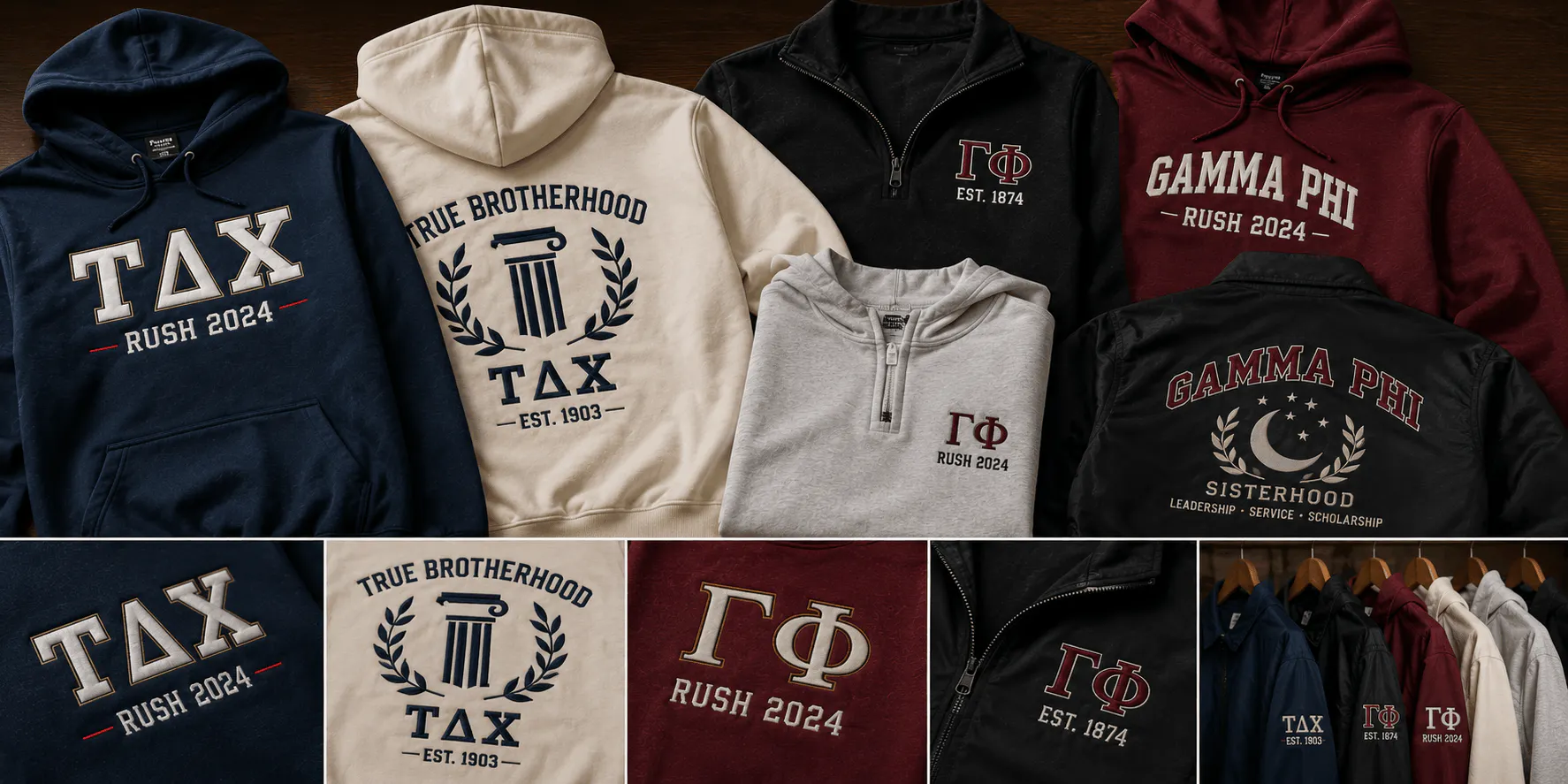 Greek Rush Tees Fraternity Apparel Sorority Jackets Letters