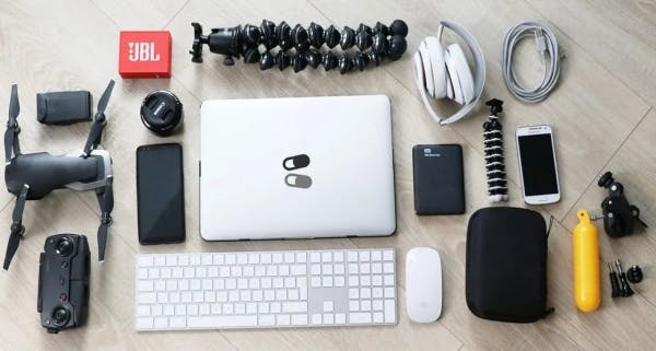 variouV tech products for branding
