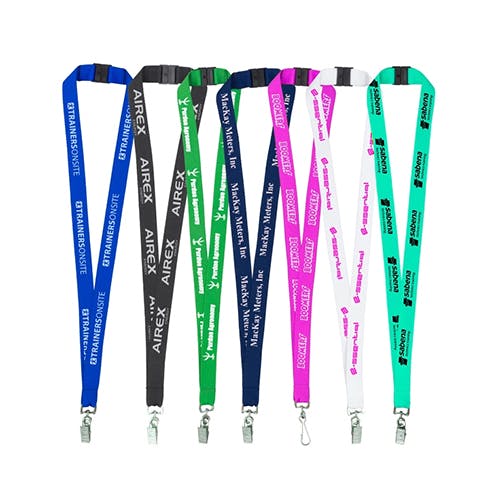 lanyards tradeshow badge holder key chain