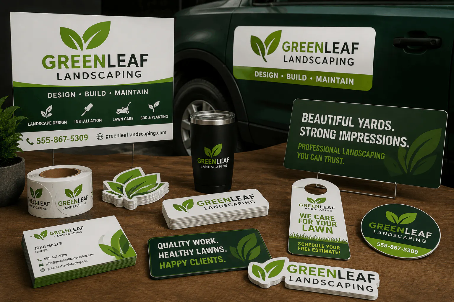 Magnets Decals Business Cards Signs Business Gear Stickers