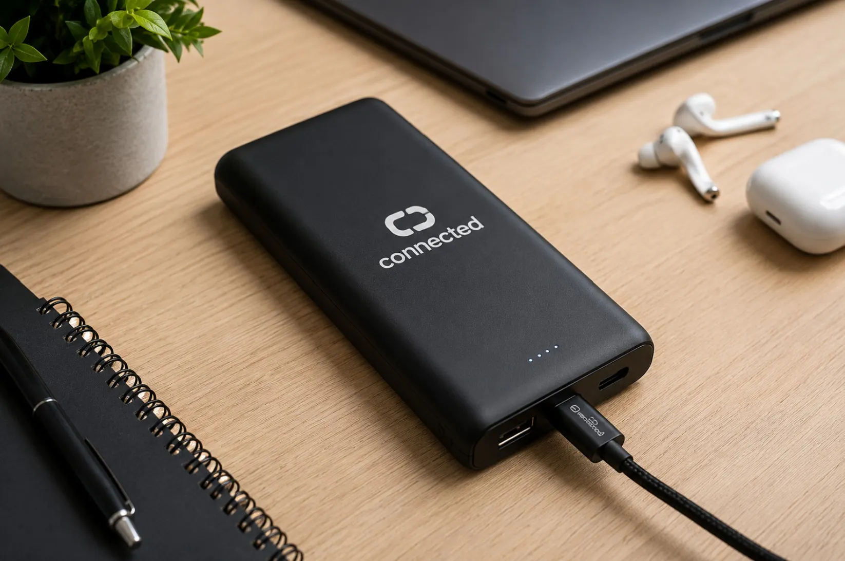 power bank on a desk