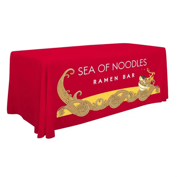6' Standard Table Throw with Full-Color Front Only imprint