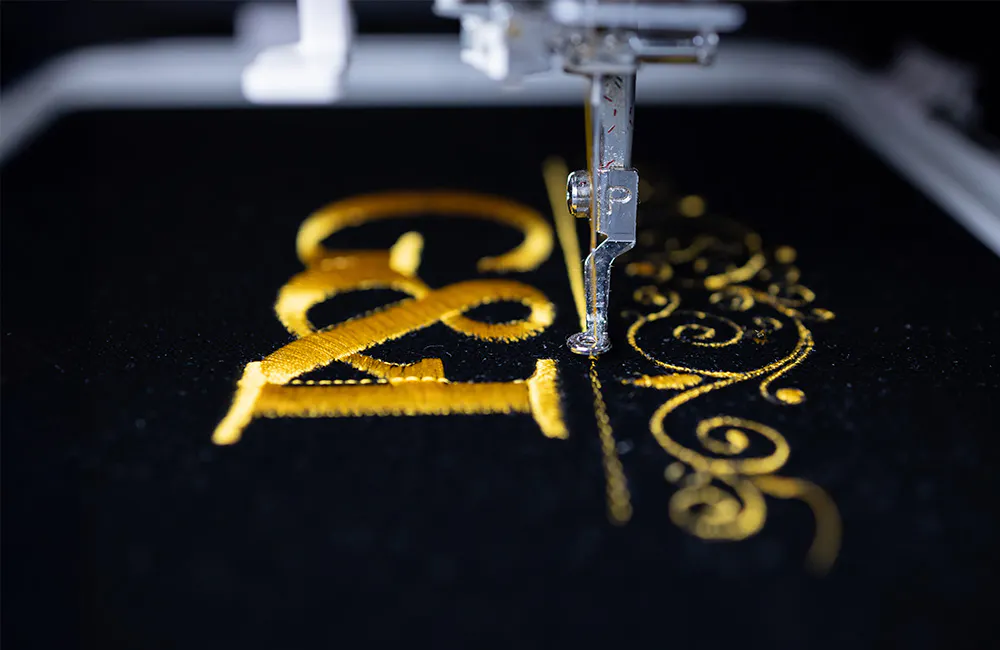 embroidered