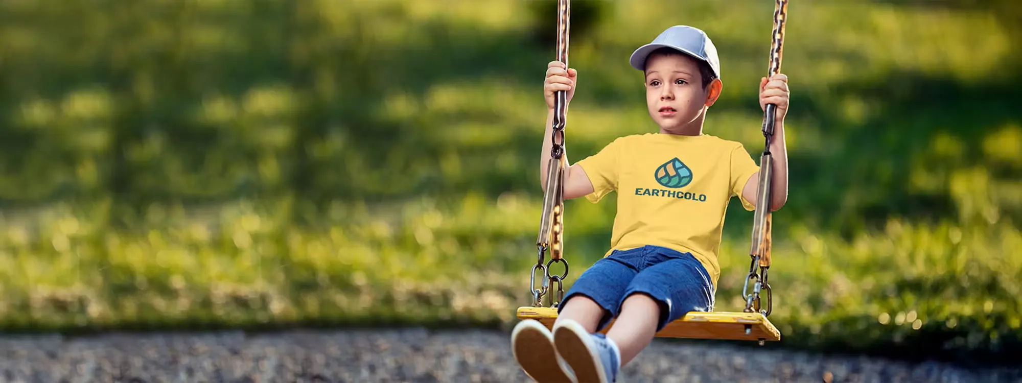 Boy on a swing