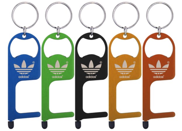keychains with adidas logo