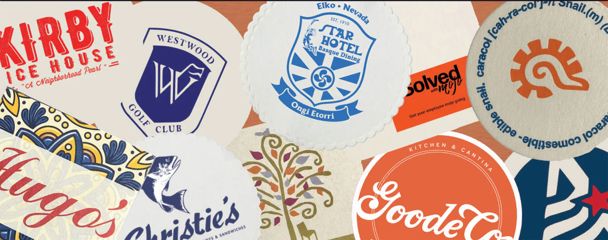 custom printed bar coasters