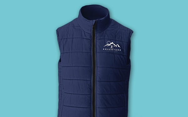 navy blue vest