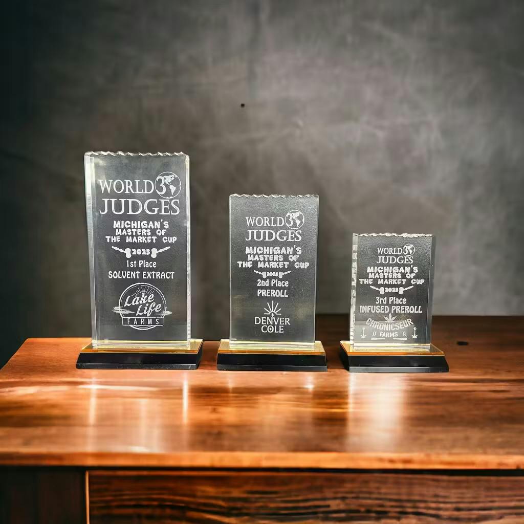 Acrylic awards are elegant trophies