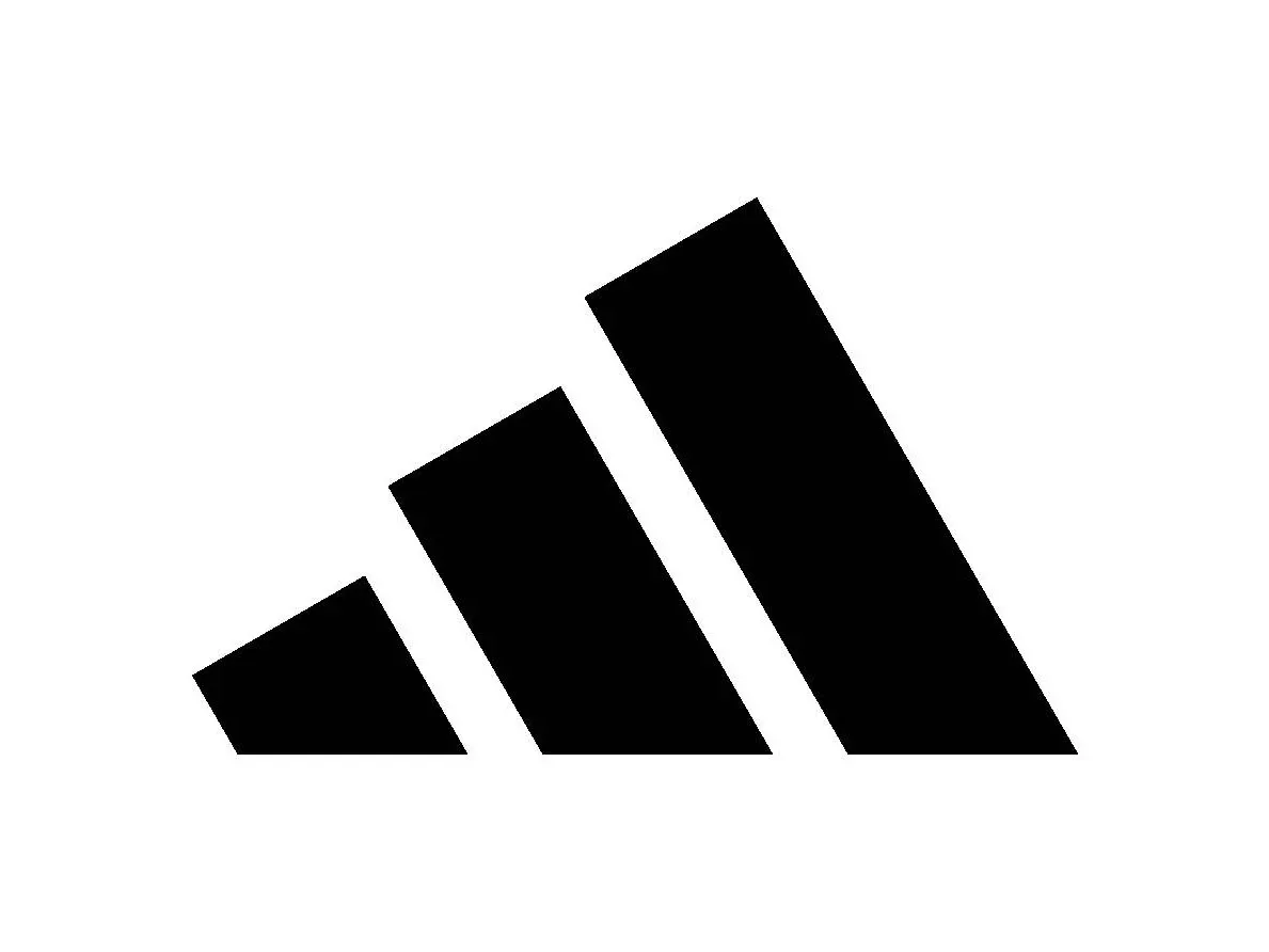 Adidas logo in black
