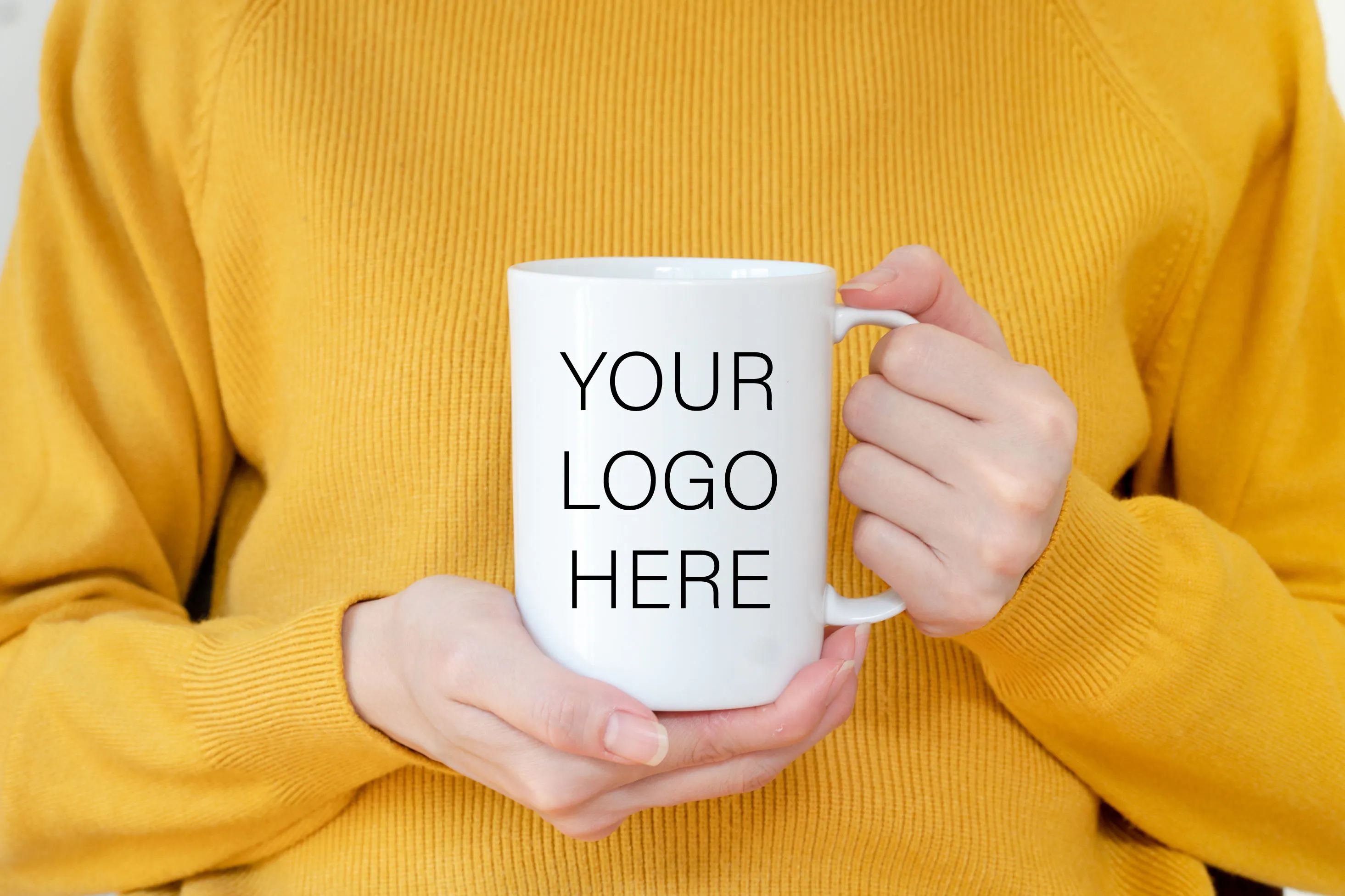 Couple in matching branded tshirts