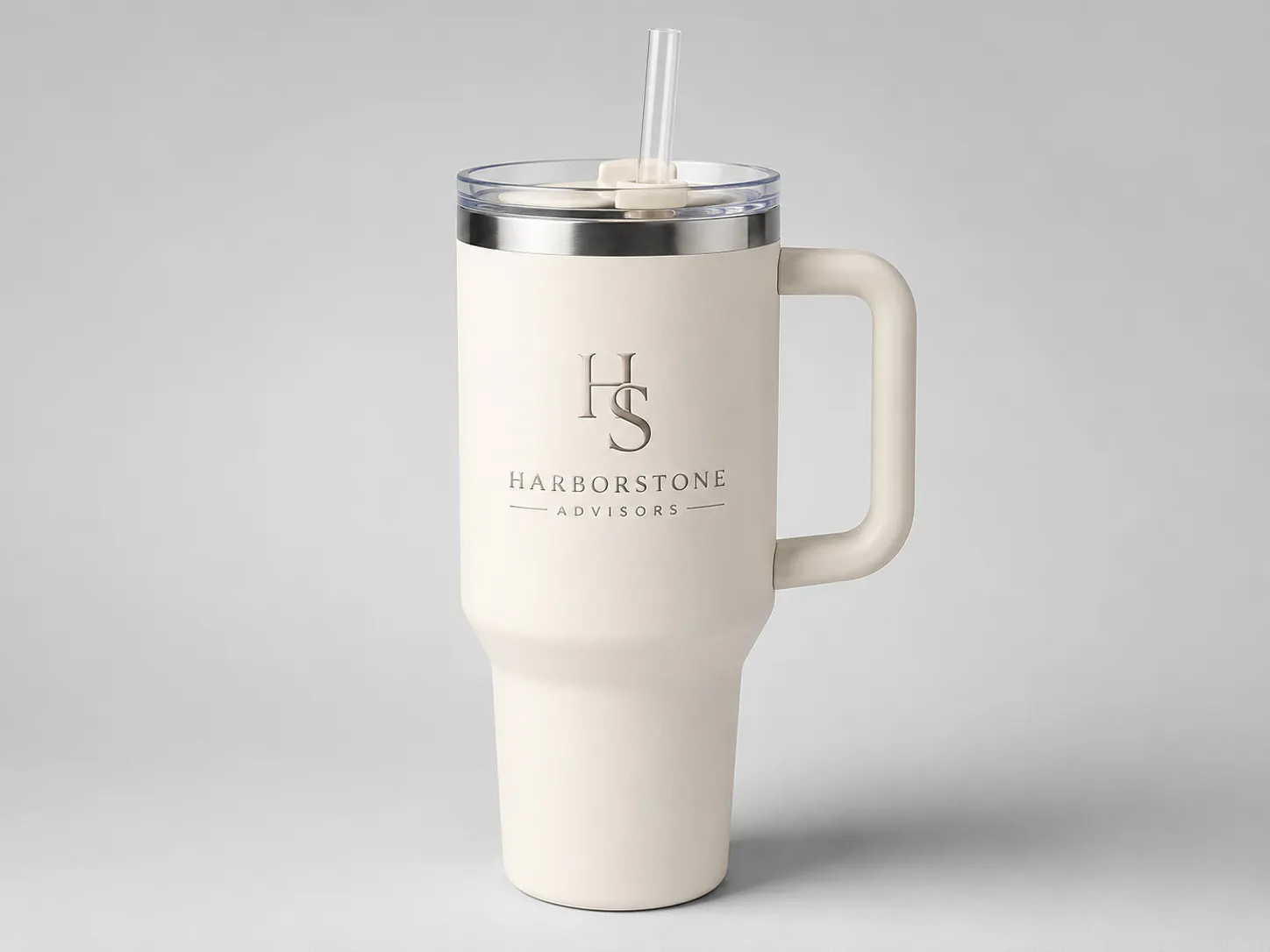 cream colored tumbler