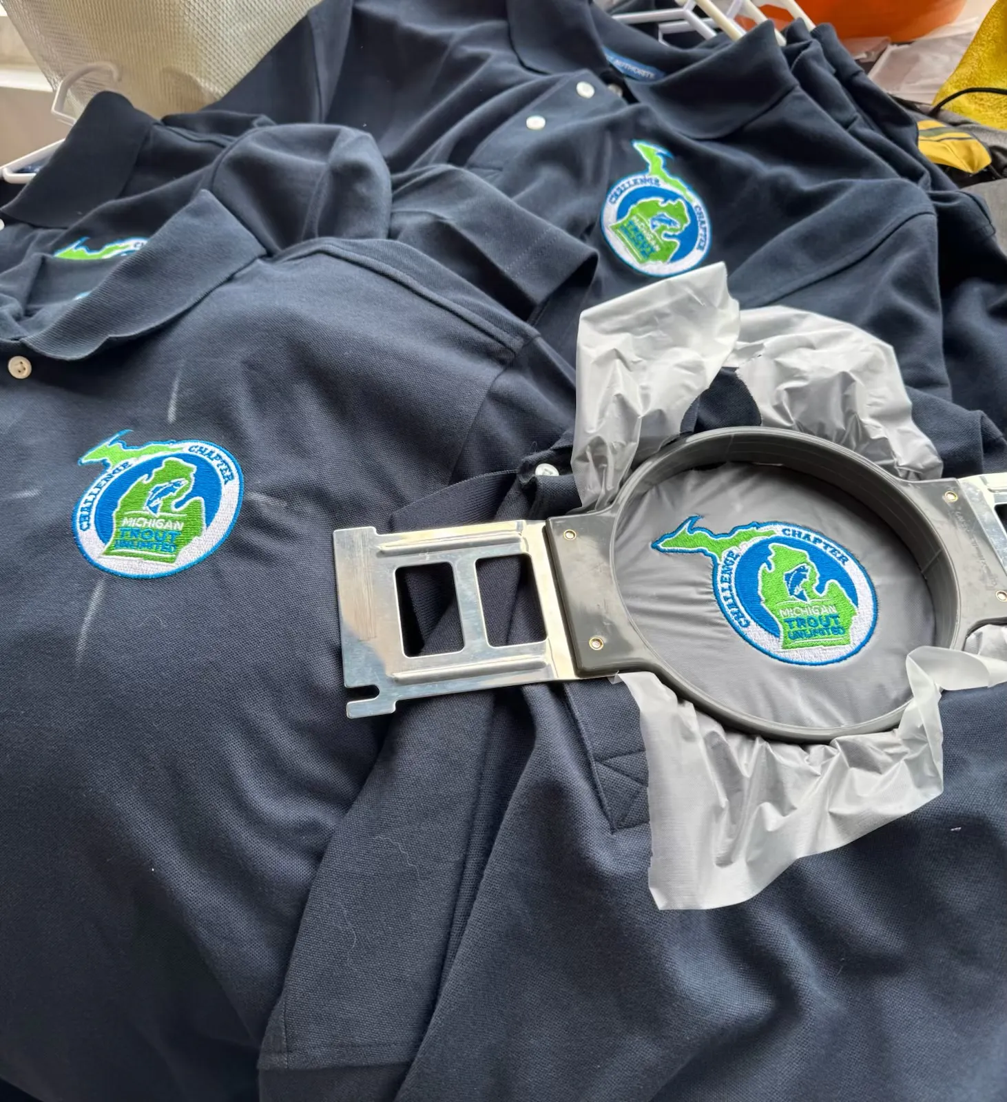 embroidery process shirts