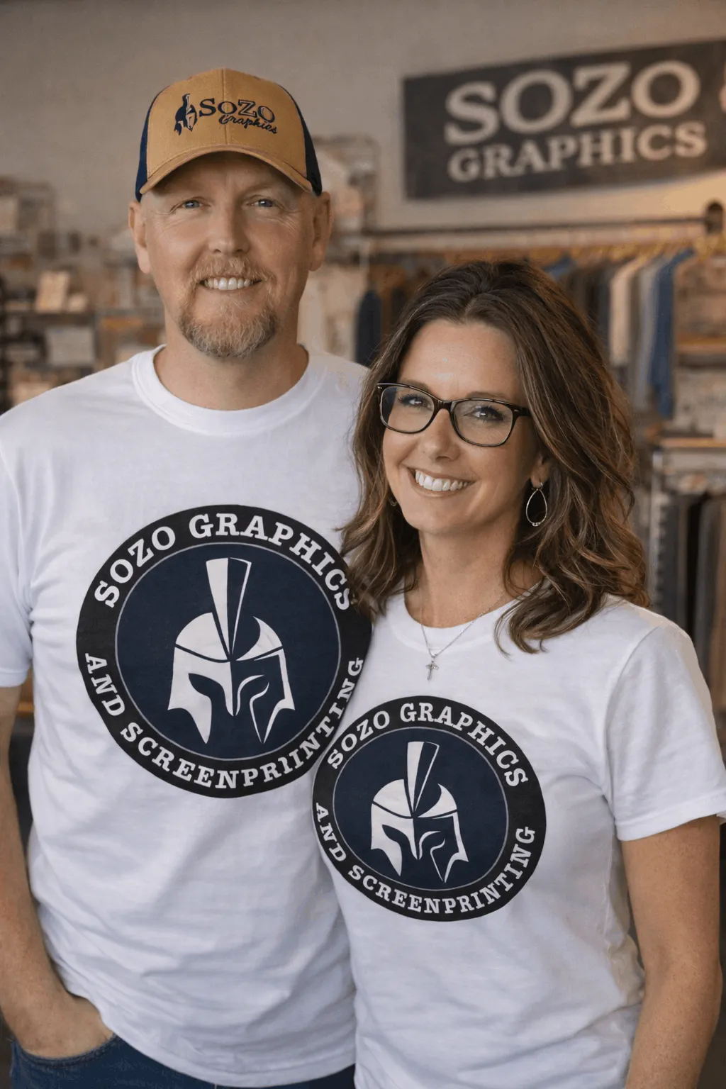 men in matching tshirts