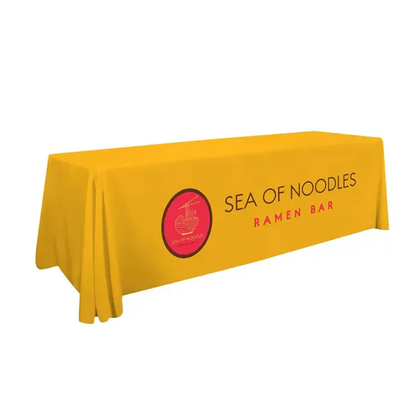 8' Standard Table Throw with Full-Color Front Only imprint