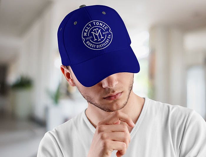 man with baseball cap