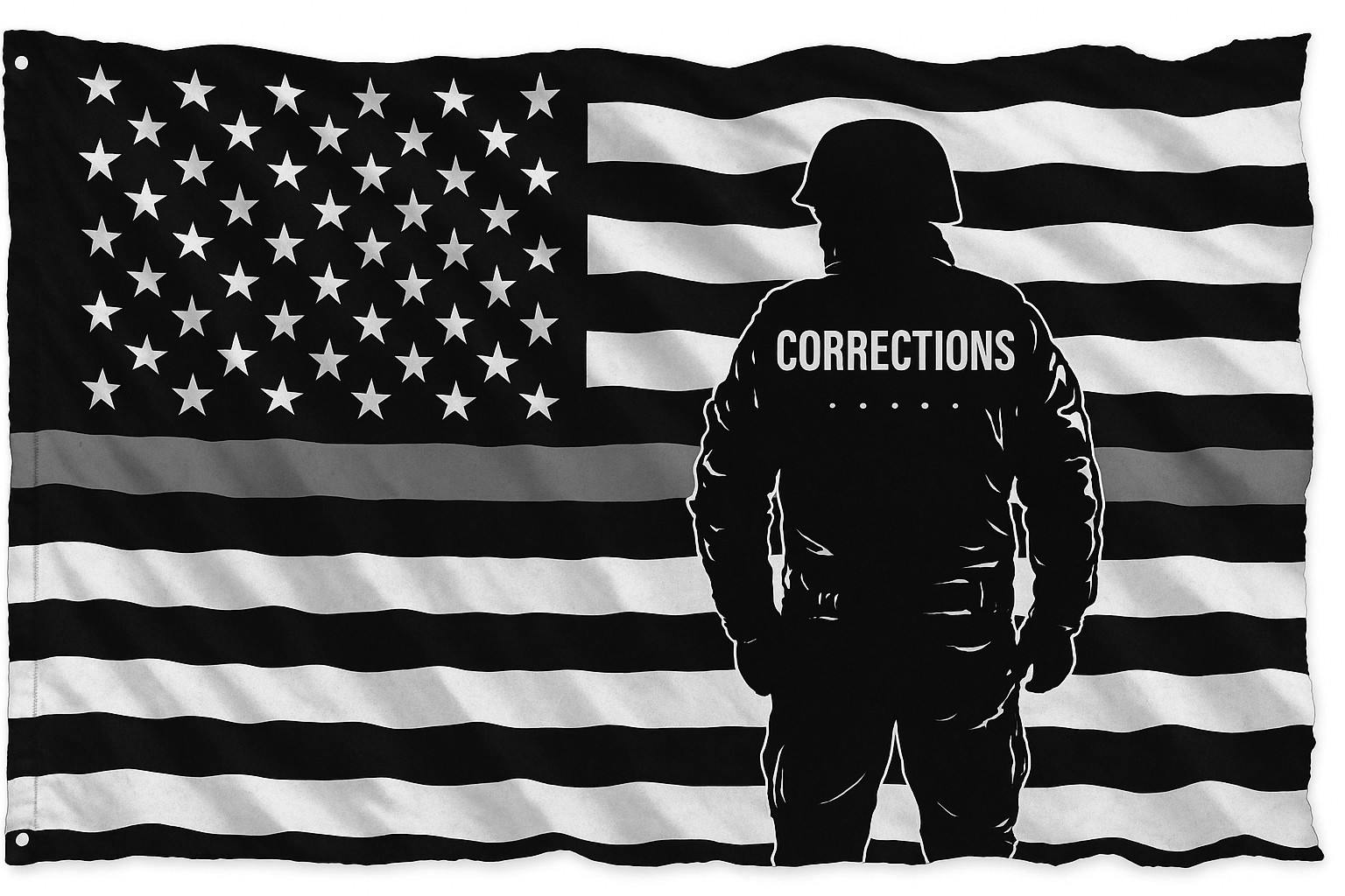 corrections week flag