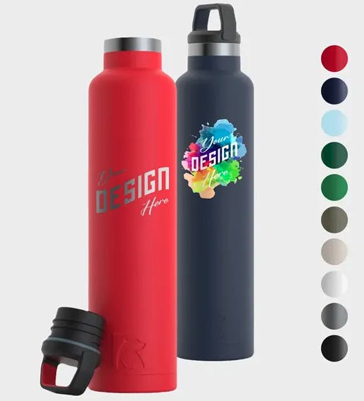 RTIC bottles laser etched with custom logo