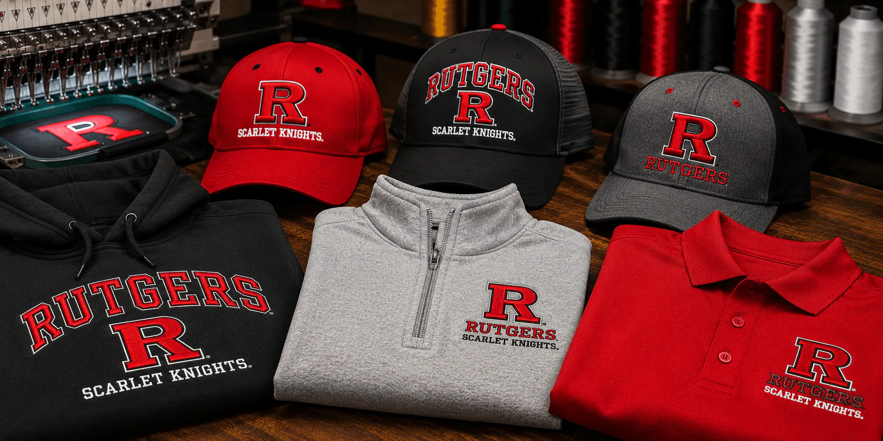 Rutgers Apparel Rutgers Custom Embroidery Rutgers University Tees Rutgers Merch